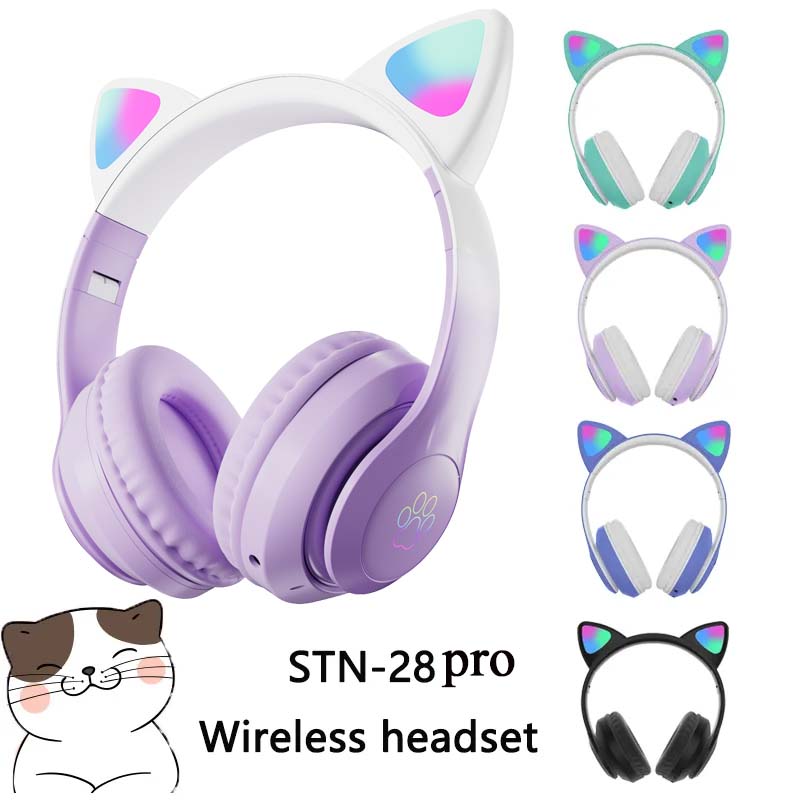 Outdoor Sport Activities For Kids - Nuovissime Cuffie Wireless STN-28 con Orecchie