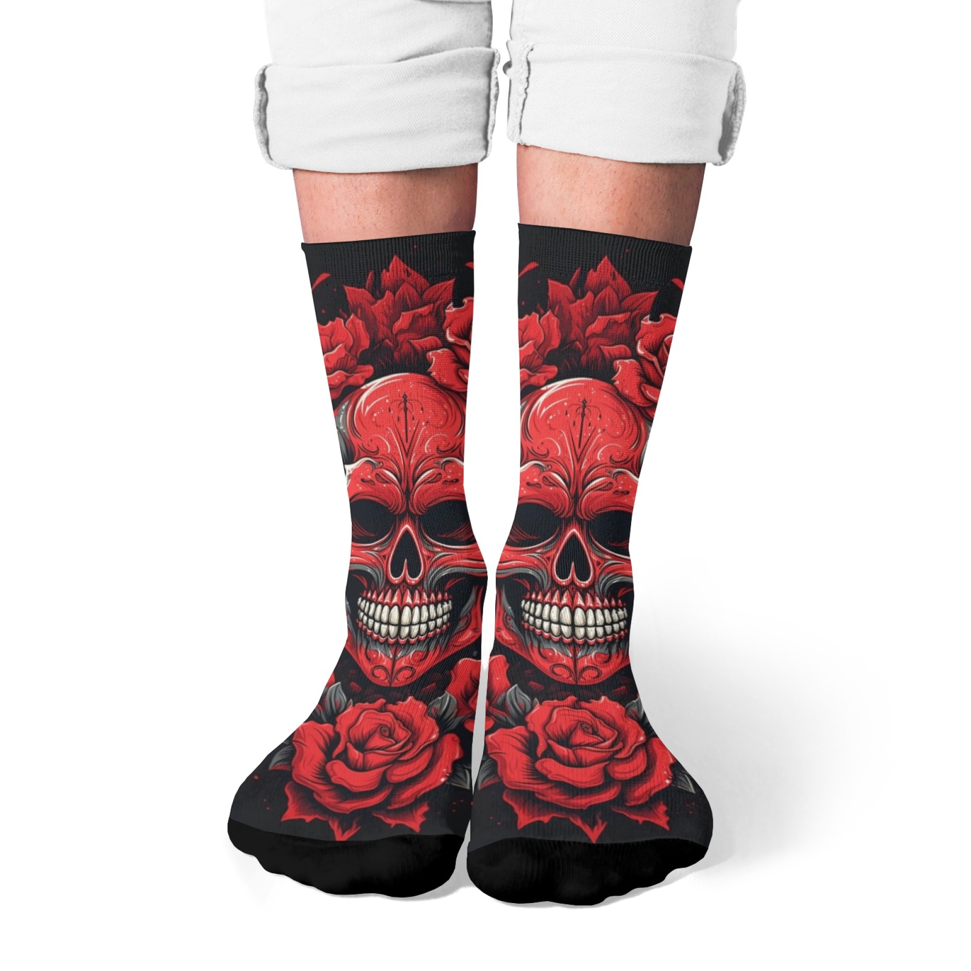 Outdoor Sport Hose - Calzini alla Moda con Teschio e