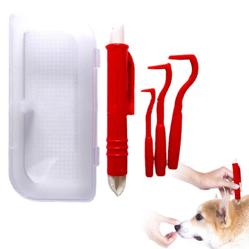 Grooming Kit Horse - 4 pz/set Pet Tick Remover Kit